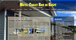 Desktop Screenshot of motelchaletbaiedegaspe.com