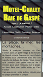 Mobile Screenshot of motelchaletbaiedegaspe.com